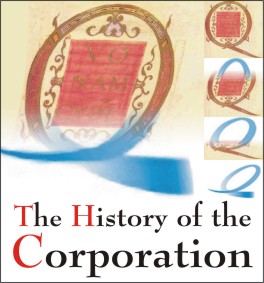 "Q Morph" from the cover of "The History of the Corporation by Bruce Brown