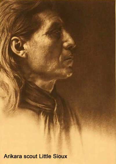 Arikara scout Little Sioux by Edward S. Curtis