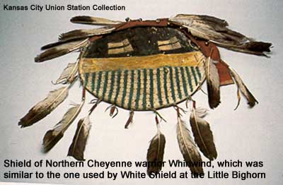 Shield of Northern Cheyenne warrior Whirlwind
