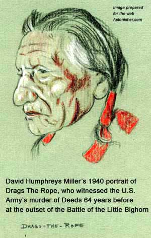 David Humphrey Miller's 1940 portrait of Sioux warrior Drags The Rope
