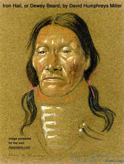 David Humphrey Miller's portrait of Sioux warrior Iron Hail (Dewey Beard)