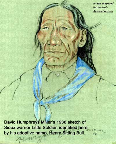 David Humphreys Miller's 1938 portrait of Sioux warrior Little Soldier