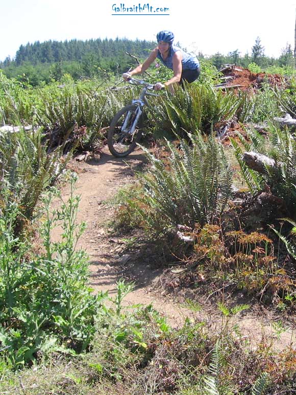 Legendary Cathy Crouch on Oly on Galbraith Mt. in Bellingham, WA