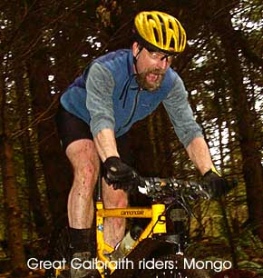 Great Galbraith Mt. Riders: Mongo on El Pollo Elastico on Galbraith Mt. in Bellingham, WA