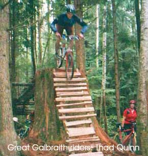 Great Galbraith Mt. Riders: Thad Quinn on Chutes & Ladders