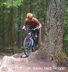 Great Galbraith Mt. Riders: Herb Hogan on the Ridge Trail on Galbraith Mt. in Bellingham, WA