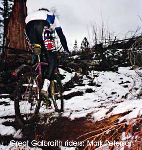 Great Galbraith Mt. Riders: Mark Peterson on Cedar Dust in the snow