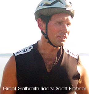 Great Galbraith Mt. Riders: Scott Fleenor at the top of Burnout in the Chuckanuts
