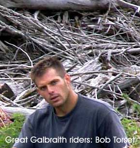 Great Galbraith Mt. Riders: Bob "Moto Bob" Torset on El Pollo Elastico in 2001