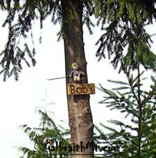 Bob's Trail sign on Galbraith Mt. in Bellingham, WA