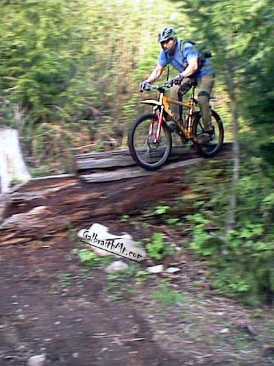 Kent DeVries on Bob's Trail on Galbraith Mt. in Bellingham, WA