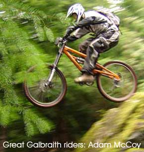Great Galbraith Mt. Riders: Adam McCoy on Shawn's Trail in 2006