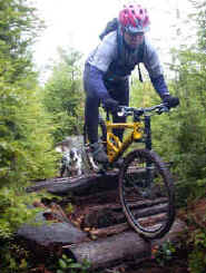 Mark Belles on the Bad Boy on Dan's Trail on Galbraith Mt.