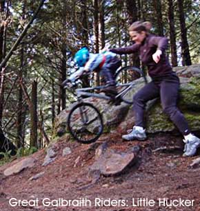Great Galbraith Mt. Riders: Little Hucker on Cedar Dust on Galbraith Mt. in Bellingham, WA