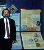 Bruce Kratofil at the Smithsonian Institution's Museum of American History in Washington, DC, with BugNet's "Windows 95 Bug Collection"