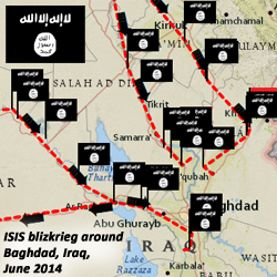 ISIS blitzkrieg map