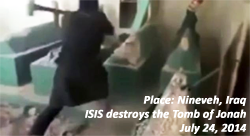 ISIS destroys the Tomb of Jonah, Nineveh Iraq