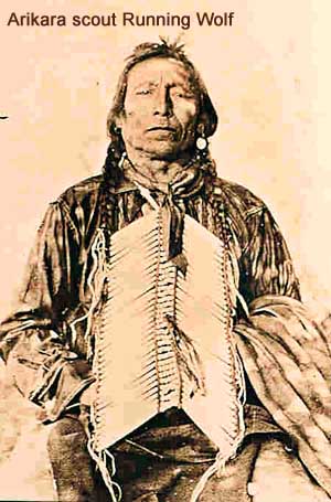 Arikara scout Running Wolf, who survived the Battle of the Little Bighorn