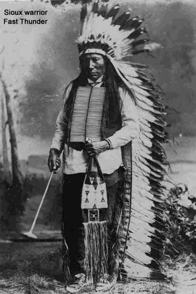 Sioux warrior Fast Thunder