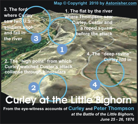 Curley at the Little Bighorn 3D Map