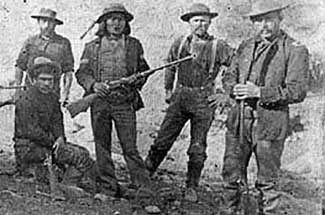 Frank Huston and the group who captured Geronimo